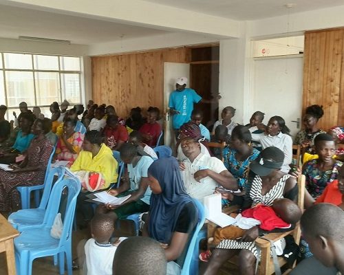 Youth attending the sustainable aquaculture training at Sirindiro House