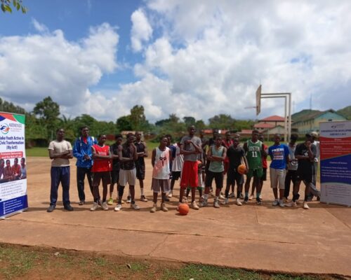 Teams and officials at the second ABENENGO Basketball Festival