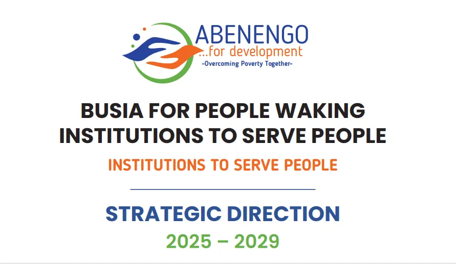Cover graphic for the ABEDEV strategic direction 2025–2029