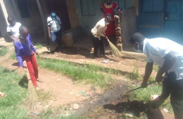 the Funyula Market clean-up by ABEDEV youth volunteers — photo 1