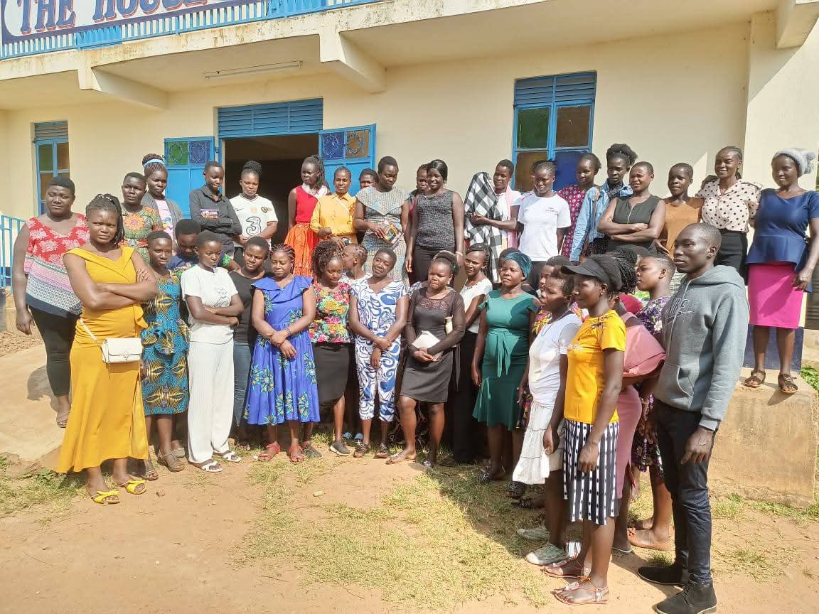 Women at the inaugural Black Soldier Fly farming training in Samia Subcounty