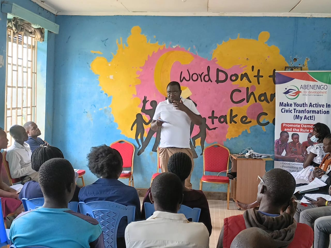 Participants at an ABEDEV civic awareness session